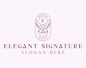 Elegant Bird Crest logo design