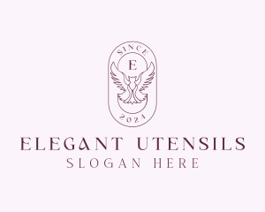 Elegant Bird Crest logo design