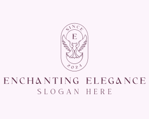 Elegant Bird Crest logo design