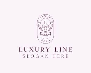 Elegant Bird Crest logo design