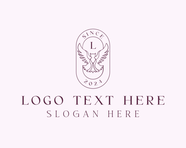 Elegant Bird Crest logo