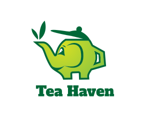 Green Tea Teapot logo design