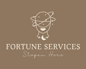 Woman Cosmic Fortune Teller  logo