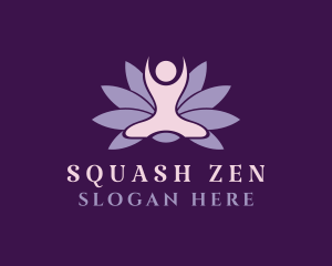 Zen Meditation Lotus  logo design