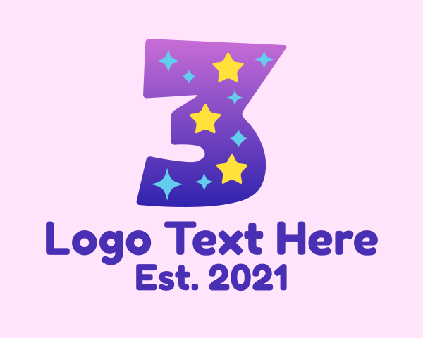 Number logo example 3