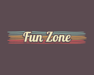 Colorful Retro Cursive logo design