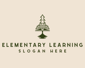 Pine Learning Tree logo design