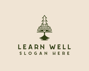 Pine Learning Tree logo design