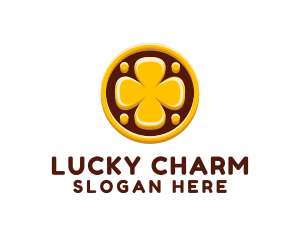 Lucky Clover Coin logo design