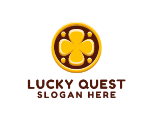 Lucky Clover Coin logo design