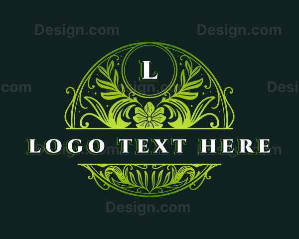 Natural Organic Florist Logo