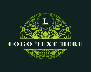 Natural Organic Florist Logo