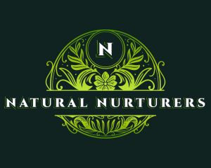 Natural Organic Florist logo design