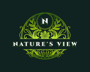 Natural Organic Florist logo design