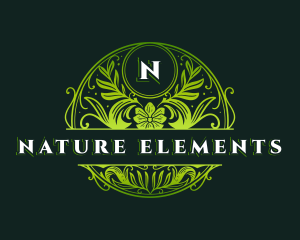 Natural Organic Florist logo design