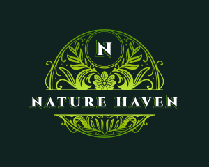 Natural Organic Florist logo design