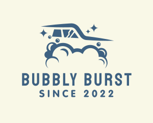 Bubbles Clean Auto Wash logo design