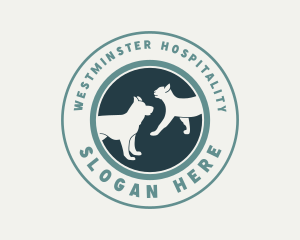 Dog Cat Veterinary logo design