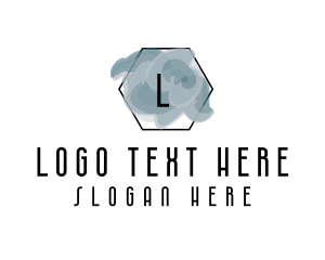 Paint Swirl Hexagon logo