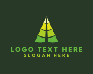 Organic Leaf Tree logo