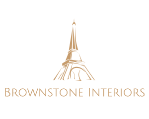 Brown Eiffel Tower logo