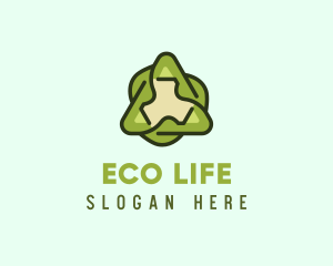 Green Leaf Recycling logo design