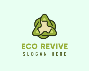 Green Leaf Recycling logo design