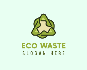 Green Leaf Recycling logo design