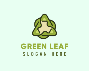 Green Leaf Recycling logo design