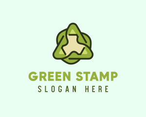 Green Leaf Recycling logo design