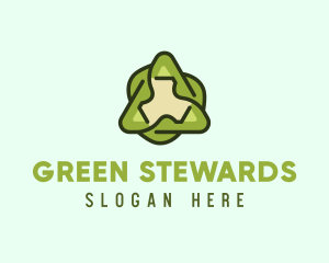 Green Leaf Recycling logo design