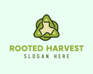 Green Leaf Recycling logo design