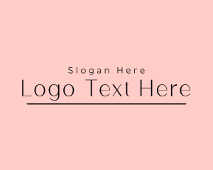 Minimalist Feminine Fashion Logo