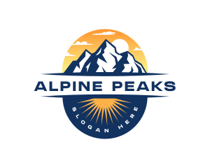 Mountain Alpine Adventure logo design