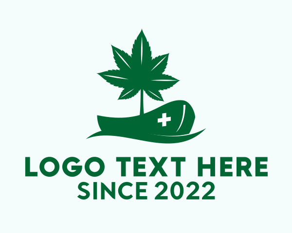 Cannabis Leaf logo example 2