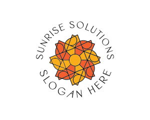 Sun Floral Pattern logo