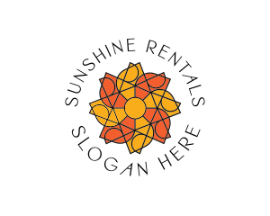 Sun Floral Pattern logo