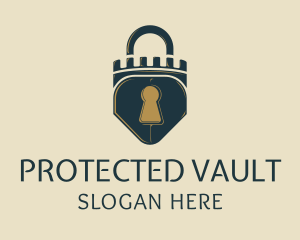 Shield Tower Lock logo design