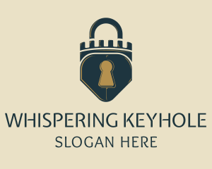 Shield Tower Lock logo design