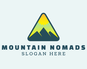 Sunrise Mountaineering Adventure logo design