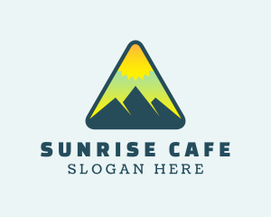 Sunrise Mountaineering Adventure logo design