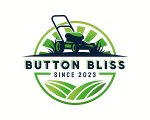 Lawn Mower Trimmer logo design