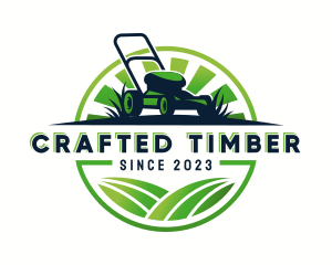 Lawn Mower Trimmer logo design