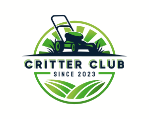 Lawn Mower Trimmer logo design