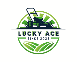 Lawn Mower Trimmer logo design