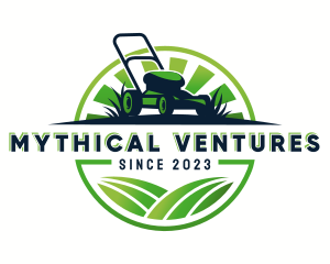 Lawn Mower Trimmer logo design