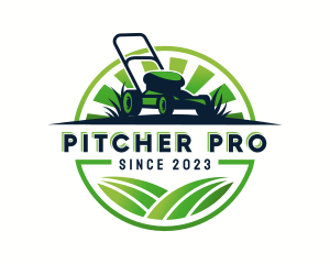 Lawn Mower Trimmer logo design