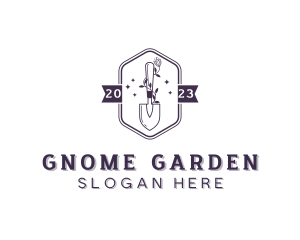 Flower Shovel Gardening logo design