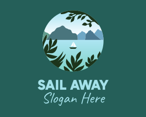 Travel Boat Lake logo design