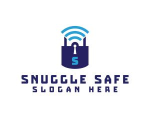 Wifi Padlock Tech Security  logo